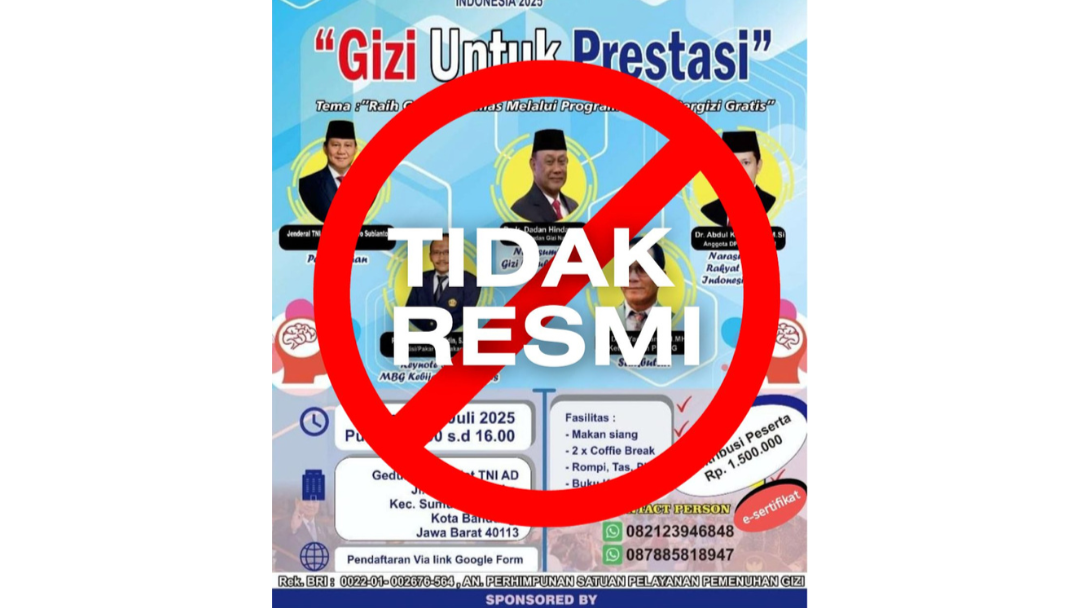 BGN Asahan Tegaskan Kegiatan Deklarasi dan Seminar PSPPG di Bandung Bukan Kegiatan Resmi